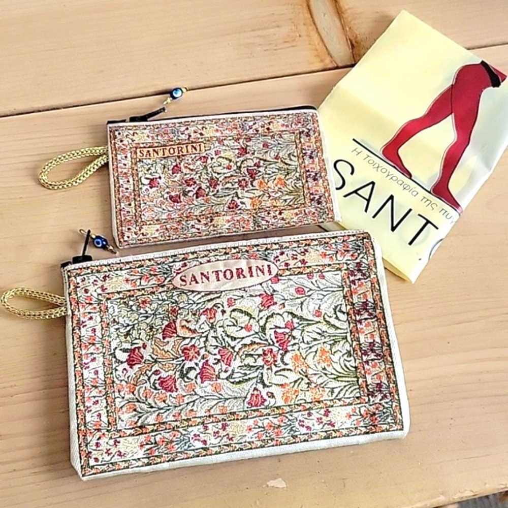 Santorini Greece Wallet and Coin Purse